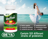 DEVA TUBA Vegan Multivitamin showing dosage instructions