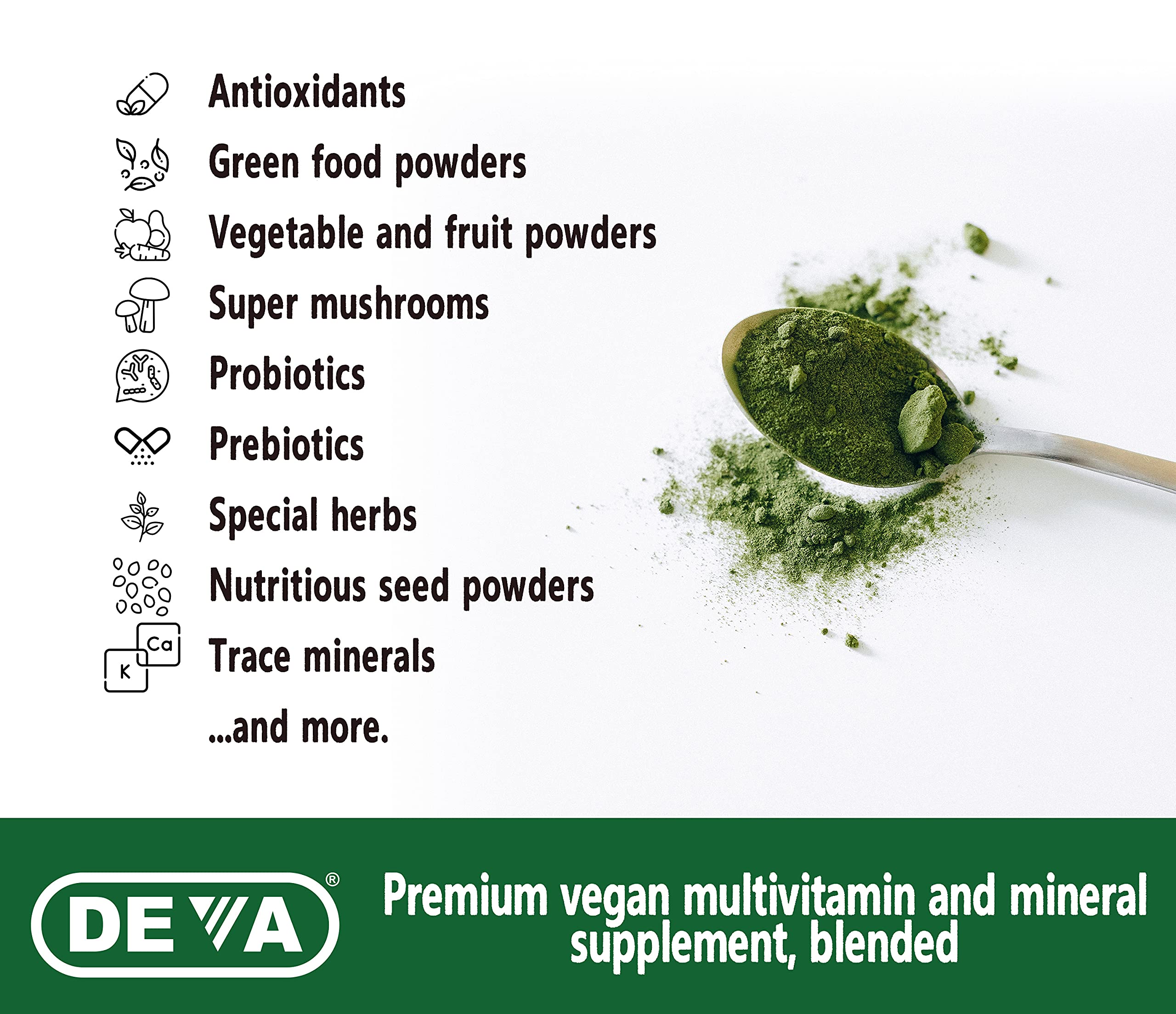 DEVA TUBA Vegan Multivitamin with greens and berries illustration