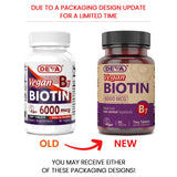 DEVA Vegan Biotin Supplement 6000 mcg side view