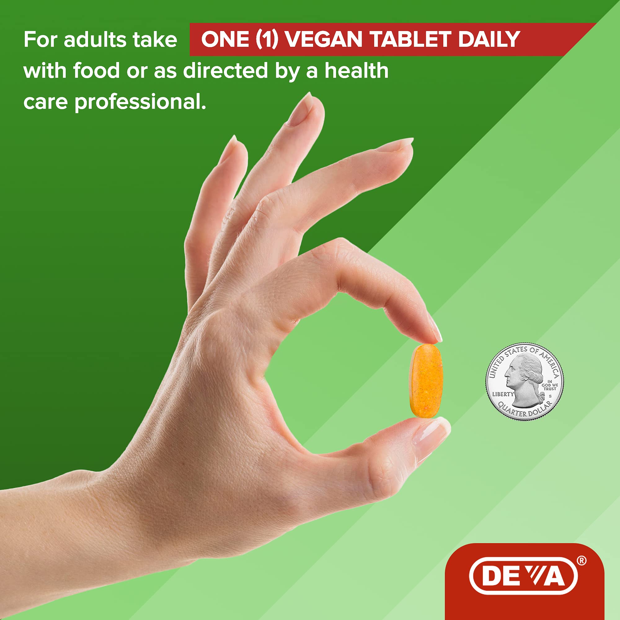 DEVA Vegan Glucosamine Chondroitin MSM Supplement on a wooden table