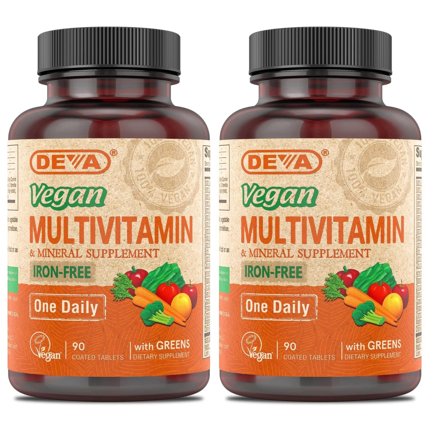 DEVA Vegan Multivitamin front view packaging