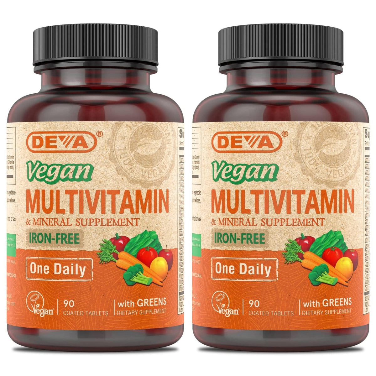 DEVA Vegan Multivitamin front view packaging