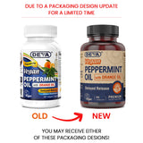 DEVA Vegan Peppermint Oil side view showing capsule