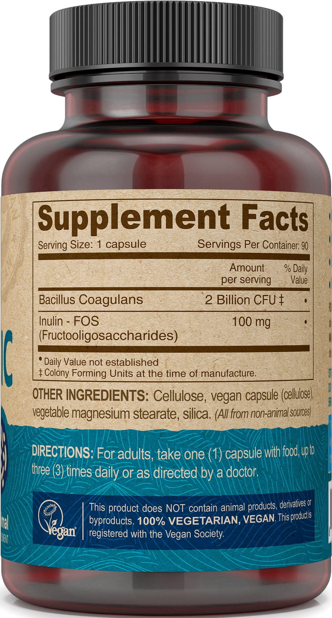 DEVA Vegan Probiotic Capsules 90 Count with packaging