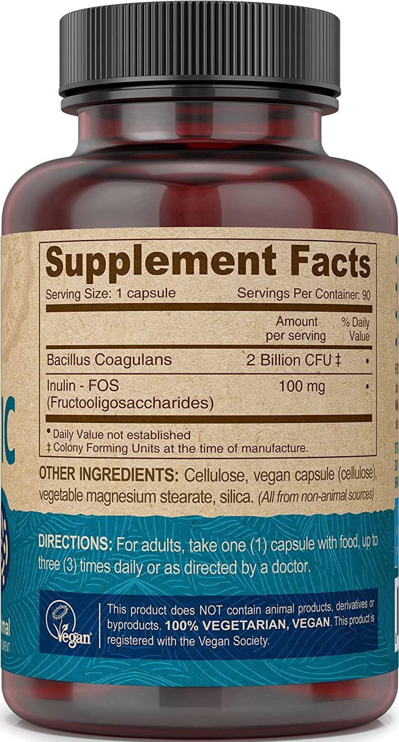 DEVA Vegan Probiotic with FOS Prebiotics ingredients list