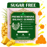 DEWANG Probiotic Gummies bottle front view with tropical pineapple flavour