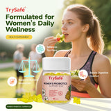 DFP Women's Probiotic Gummies on a wooden table