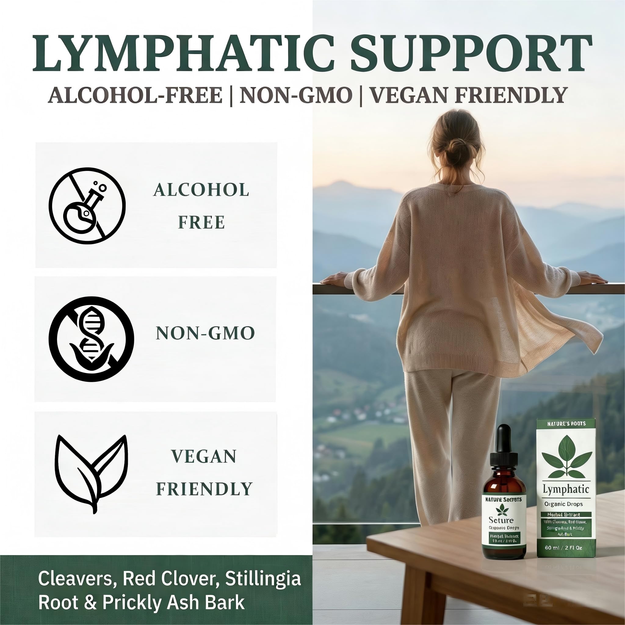 DFTLUUE Echinacea Herbal Supplement Liquid Drops 60ml ingredients list