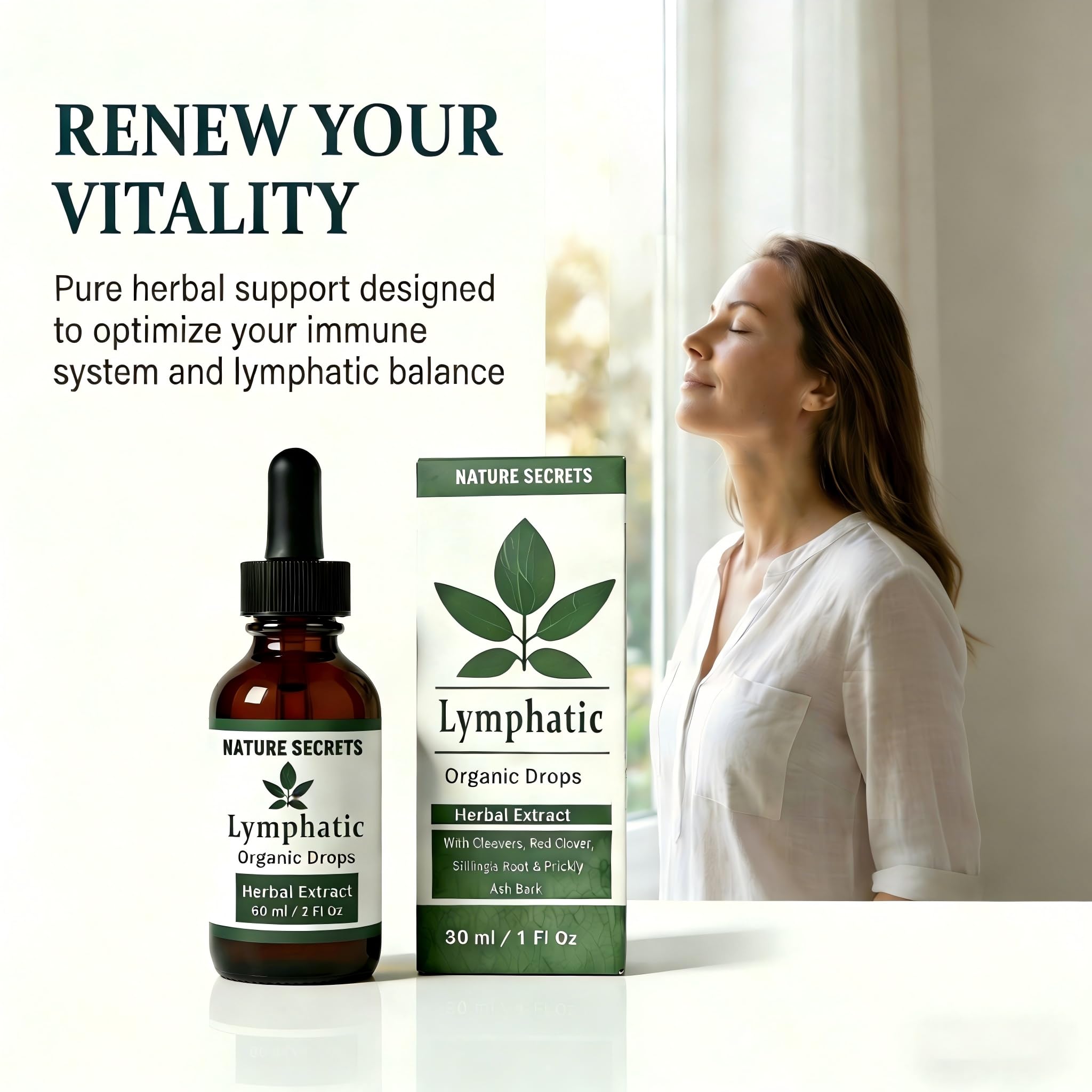 DFTLUUE Echinacea Herbal Supplement Liquid Drops 60ml side view