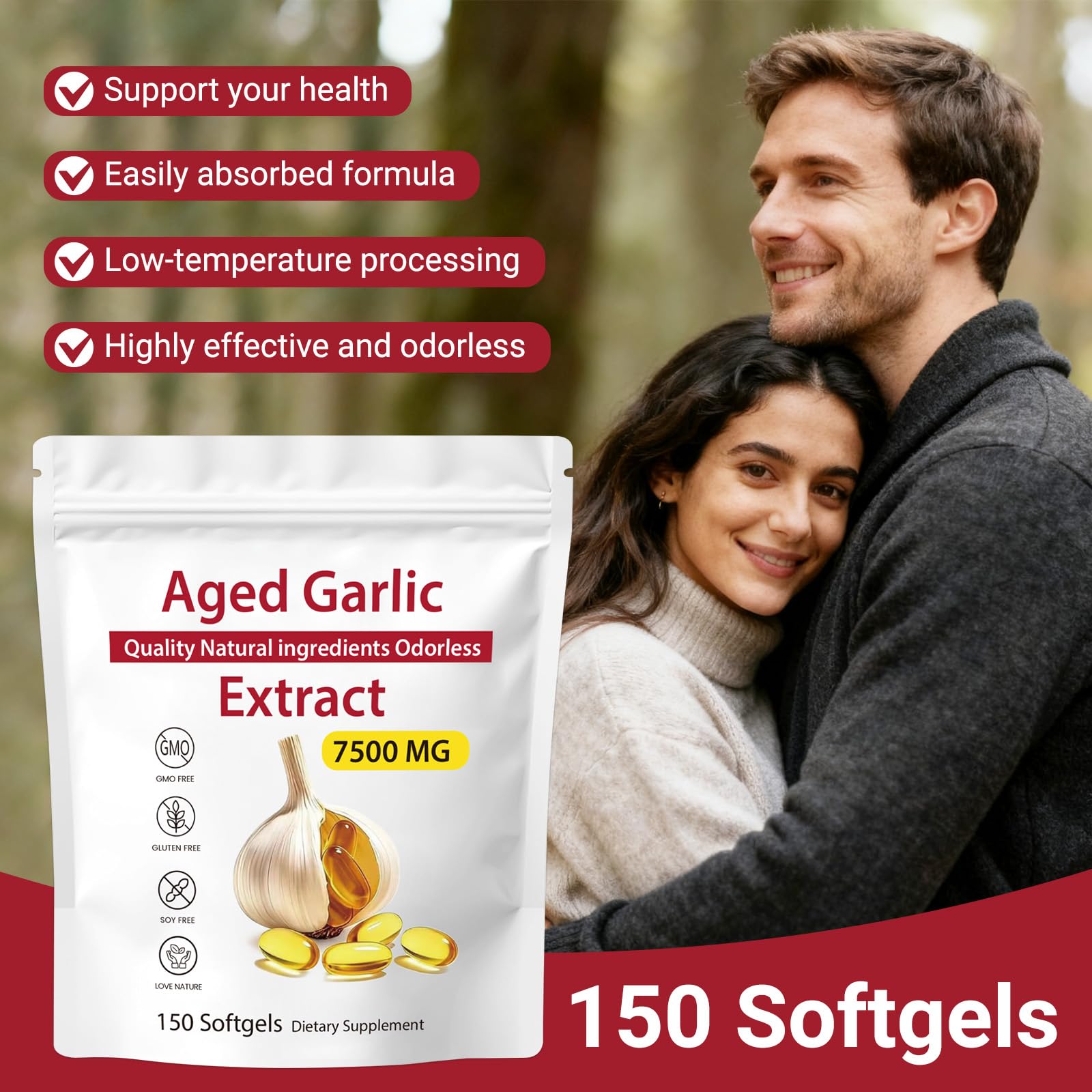 Dgtkayi Odourless Aged Garlic Extract Softgels packaging