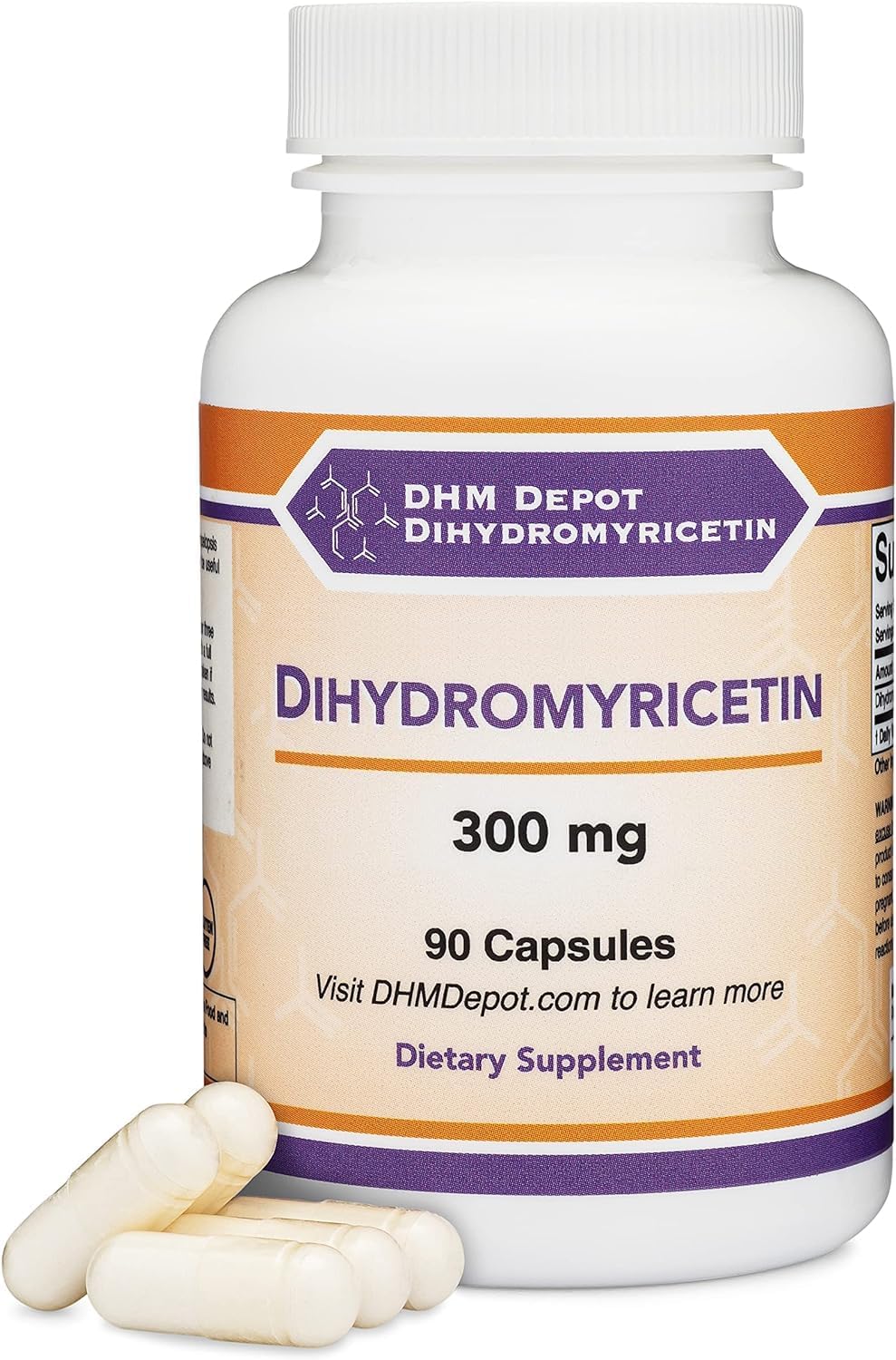 DHM Depot Dihydromyricetin 300mg supplement bottle front view