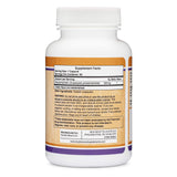 DHM Depot Dihydromyricetin capsules on a wooden surface