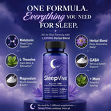 Diamond Clouds SleepVive Herbal Sleep Aid 60 Capsules ingredients list
