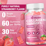 DIAOLAI Collagen Gummies with fresh strawberries