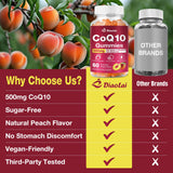 DIAOLAI CoQ10 Gummies 500mg close-up of gummies