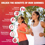 DIAOLAI Iron Gummies with Zinc and Calcium ingredients
