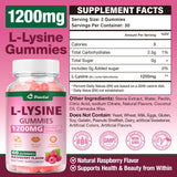 DIAOLAI L-Lysine Gummies raspberry gummy close-up
