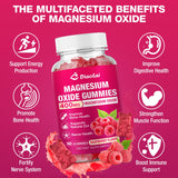 DIAOLAI Magnesium Gummies close-up of raspberry gummy