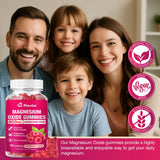 DIAOLAI Magnesium Gummies displayed with fresh raspberries