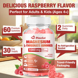 DIAOLAI Magnesium L-Threonate Gummies with fresh raspberries