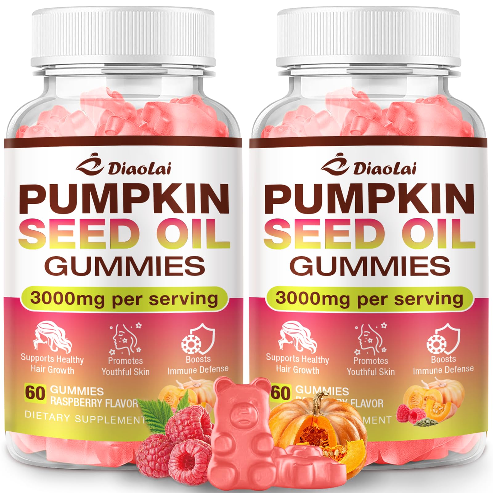 DIAOLAI Saw Palmetto Gummies front view with packaging