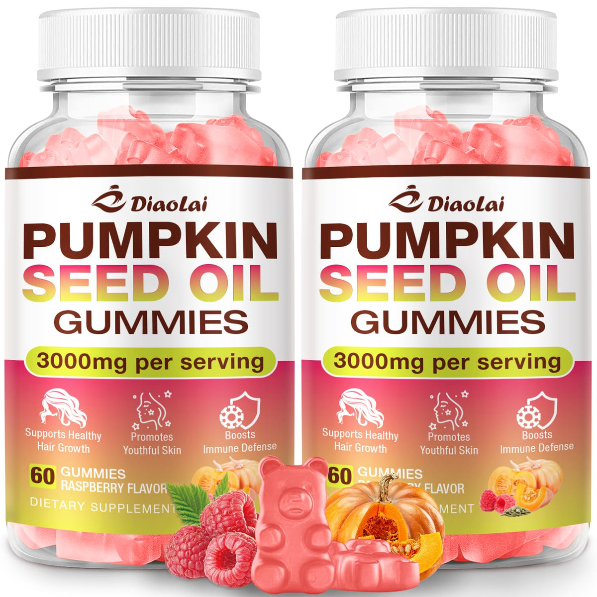 DIAOLAI Saw Palmetto Gummies front view with packaging