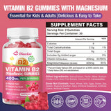 DIAOLAI Vitamin B2 gummies raspberry flavour close-up