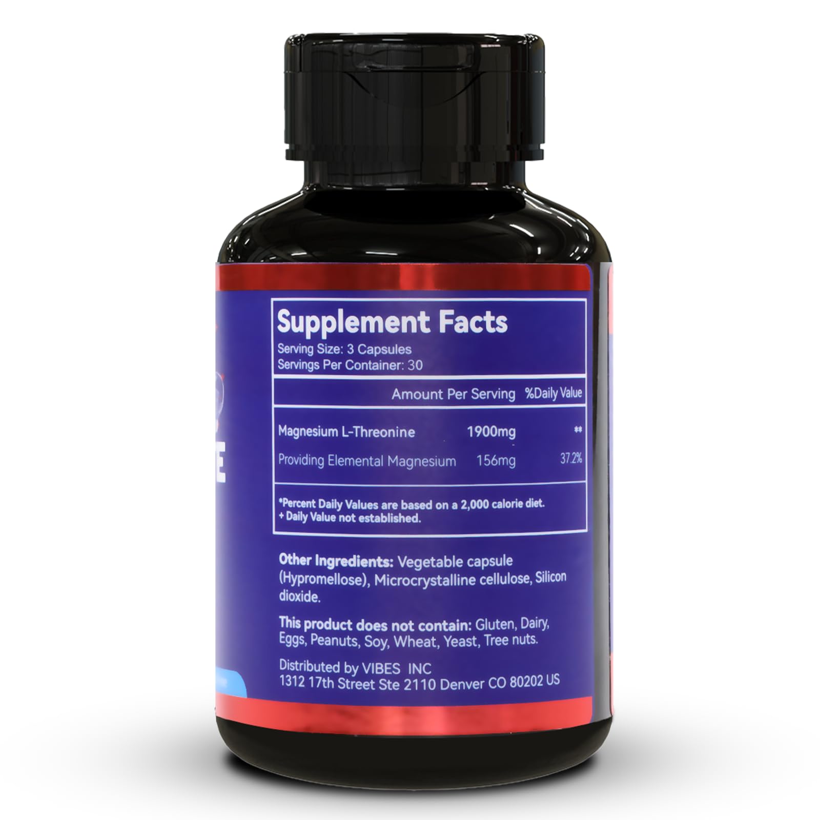 DIATMOON Magnesium L-Threonine Capsules bottle with lid open