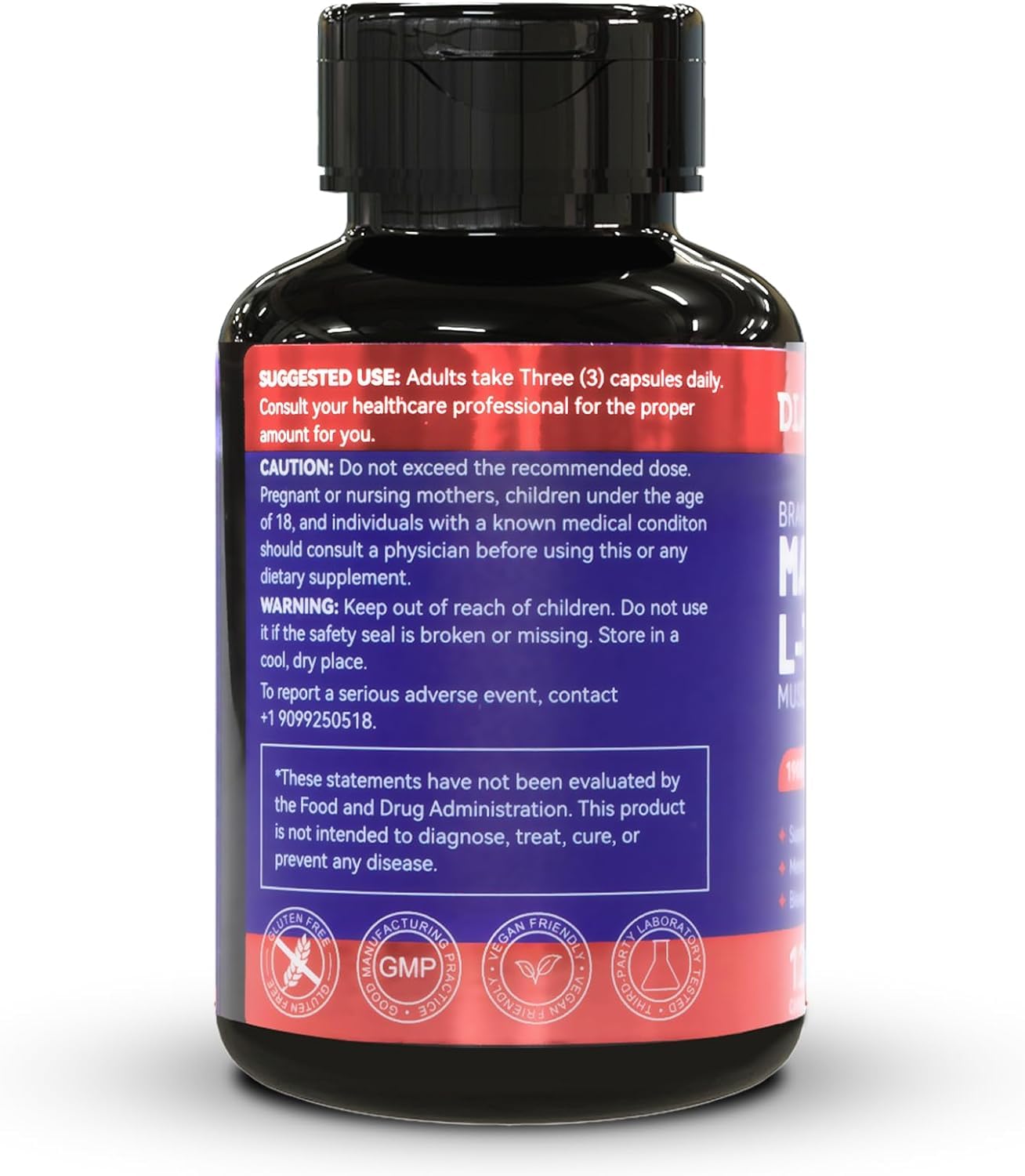 DIATMOON Magnesium L-Threonine Capsules close-up of capsules