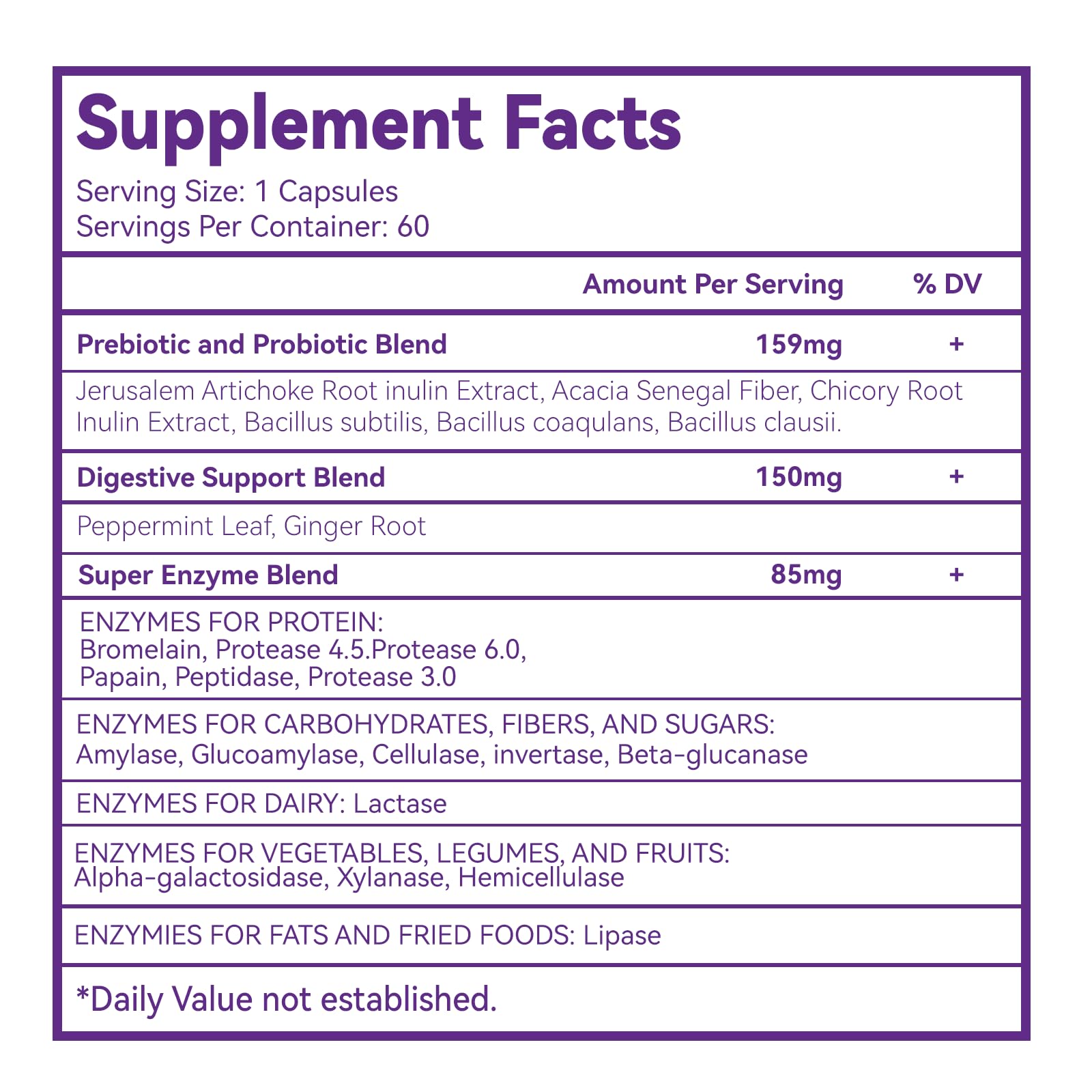 DIATMOON Multi-Enzyme Complex bottle with capsules