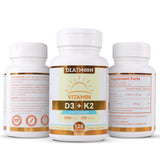 DIATMOON Vitamin D3 K2 softgels in a hand for size reference