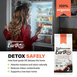 Diatomaceous Earth Food Grade 907g side view with label