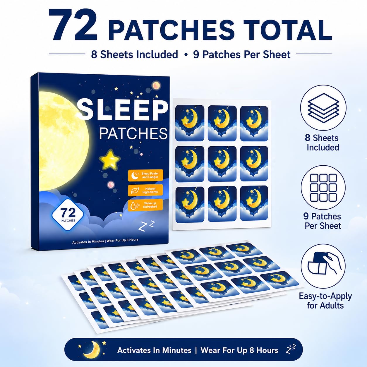 Diehous Sleep Patches lifestyle scene