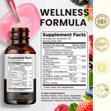 dilib B12 Complex Liquid Supplement packaging back view with ingredient list