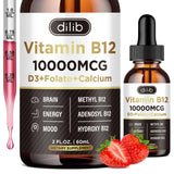 dilib B12 Liquid Drops 6000 mcg front view with packaging