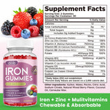 dilib Iron Supplement Gummies displayed with other vitamins