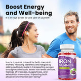 dilib Iron Supplement Gummies in a bowl with fresh grapes