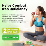 dilib Iron Supplement Gummies on a wooden table