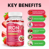 dilib Iron Supplement Gummies showing nutritional information