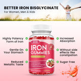 dilib Iron Supplement Gummies showing strawberry flavour