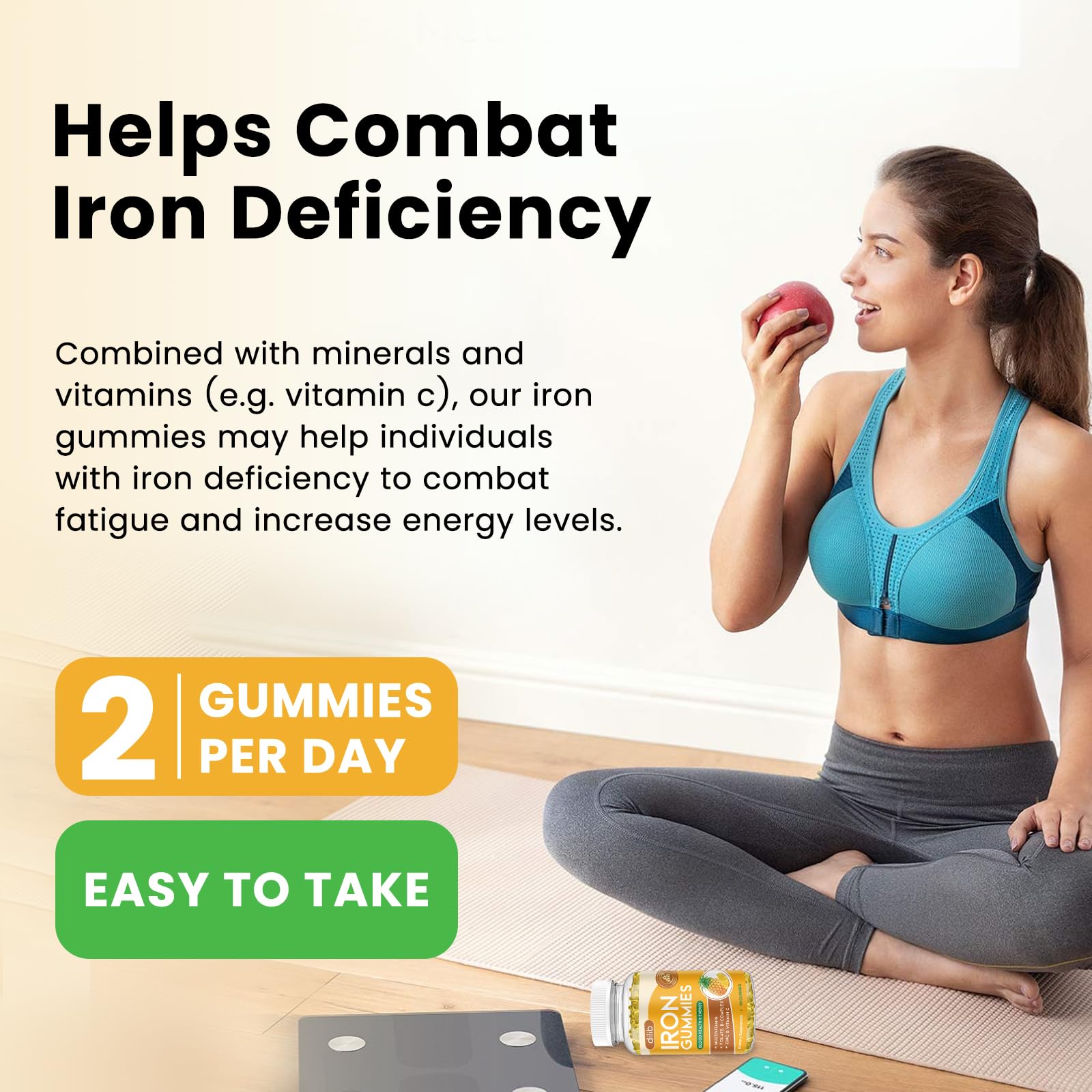 dilib Iron Supplement Gummies side view