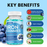 dilib Iron Supplement Gummies side view showing nutritional information