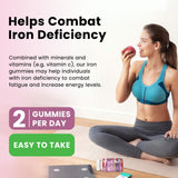 dilib Iron Supplement Gummies with fresh berries