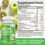 dilib Iron Supplement Gummies with fresh fruits