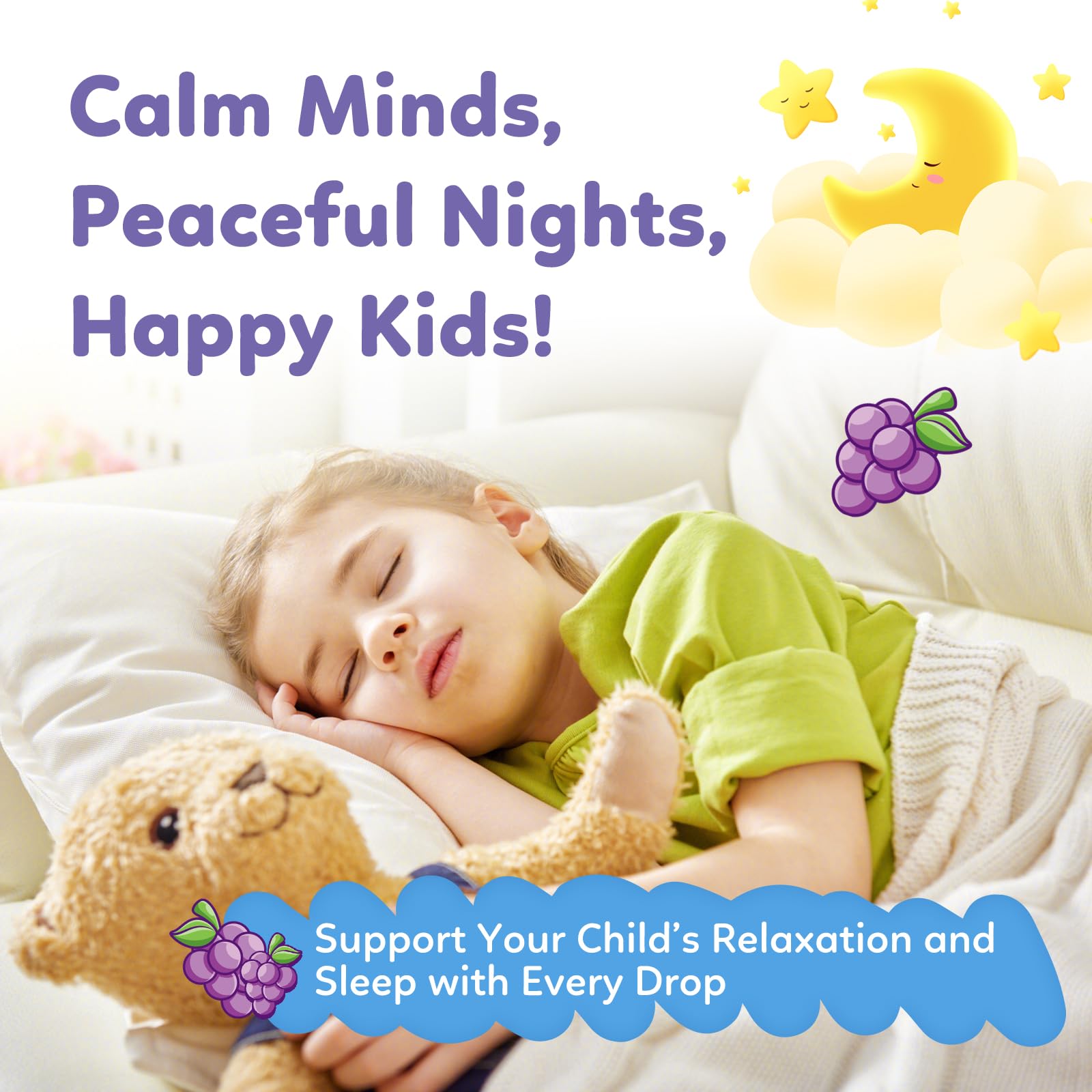dilib Kids Magnesium Glycinate Liquid Supplement with measuring cap