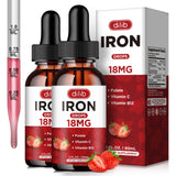 dilib Liquid Iron Supplement front view with strawberry flavour