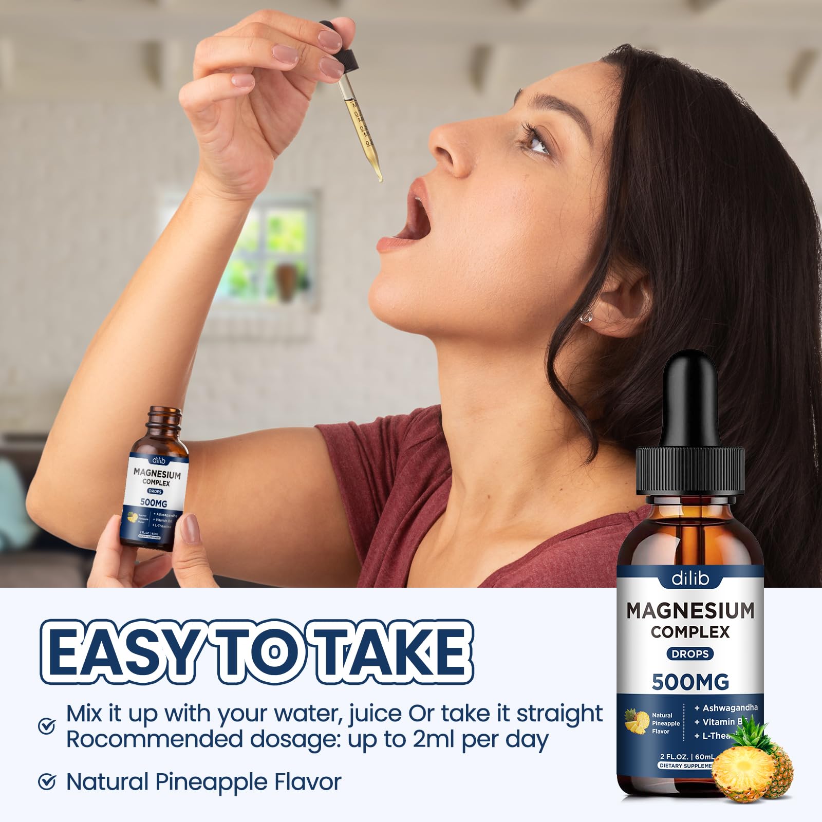 dilib Liquid Magnesium Supplement 500mg lifestyle image