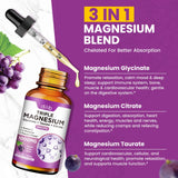 dilib Liquid Magnesium Supplement back view showing ingredients