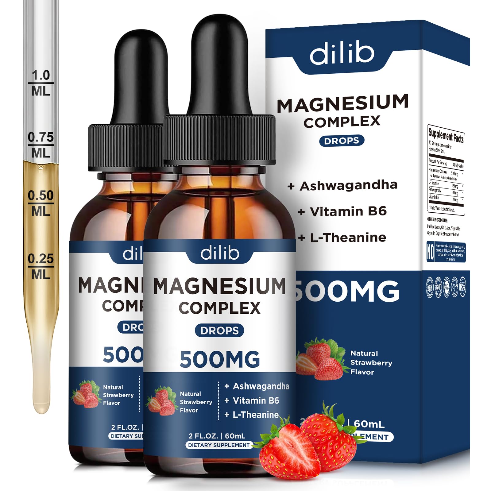dilib Liquid Magnesium Supplement bottle front view