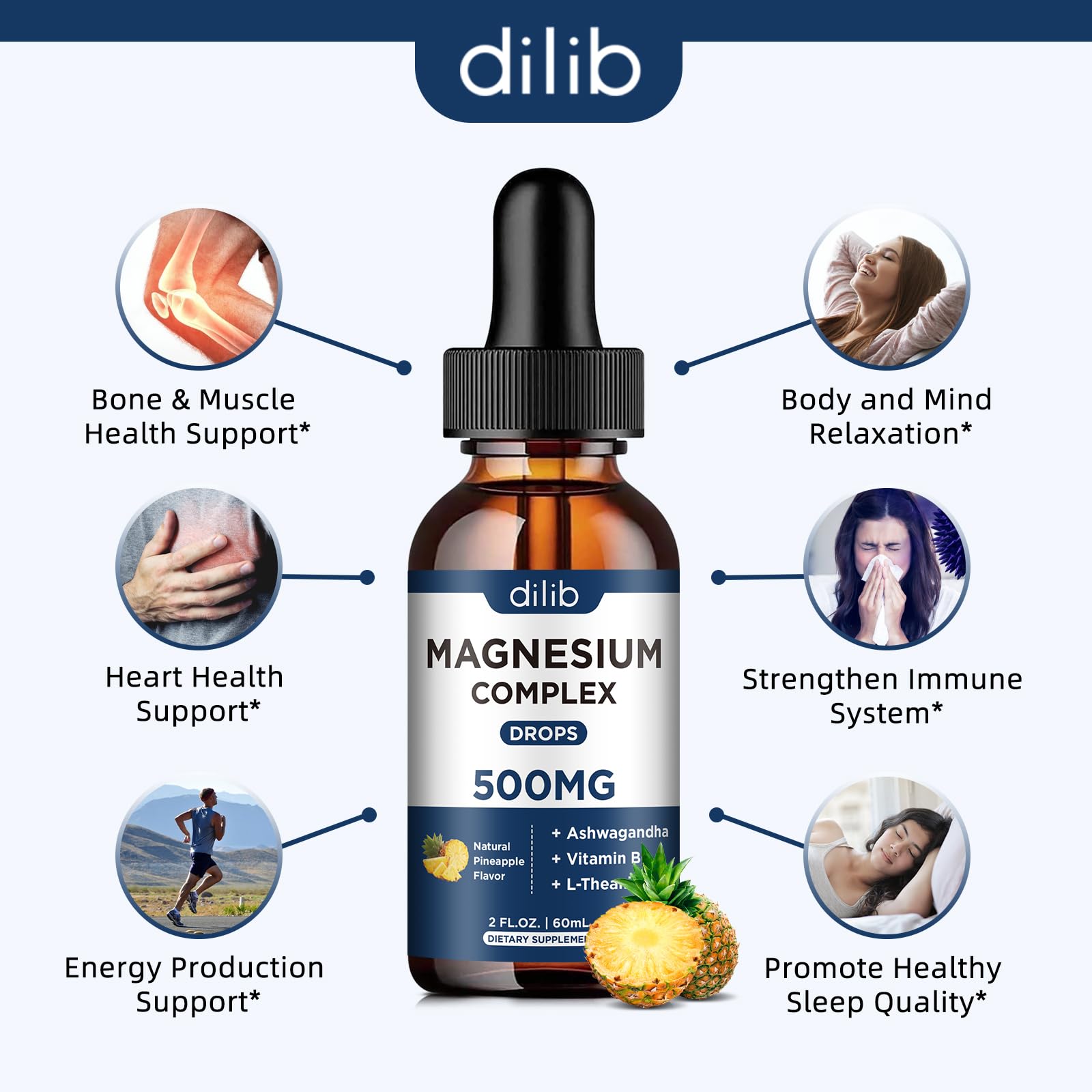 dilib Magnesium Complex Liquid Drops 500mg ingredients list